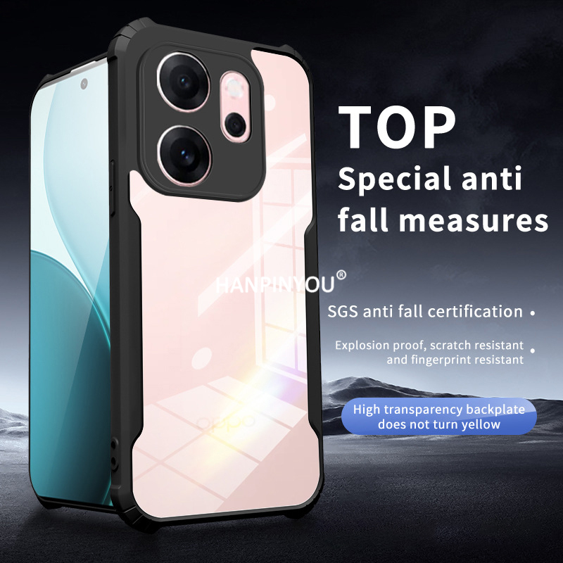Oppo Reno 12 - Transparent Anti-Fall Case For OPPO Reno