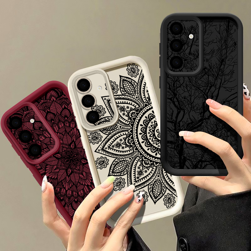 Retro Flower Totem Pattern Cas - огляд і ціна Samsung Galaxy A55