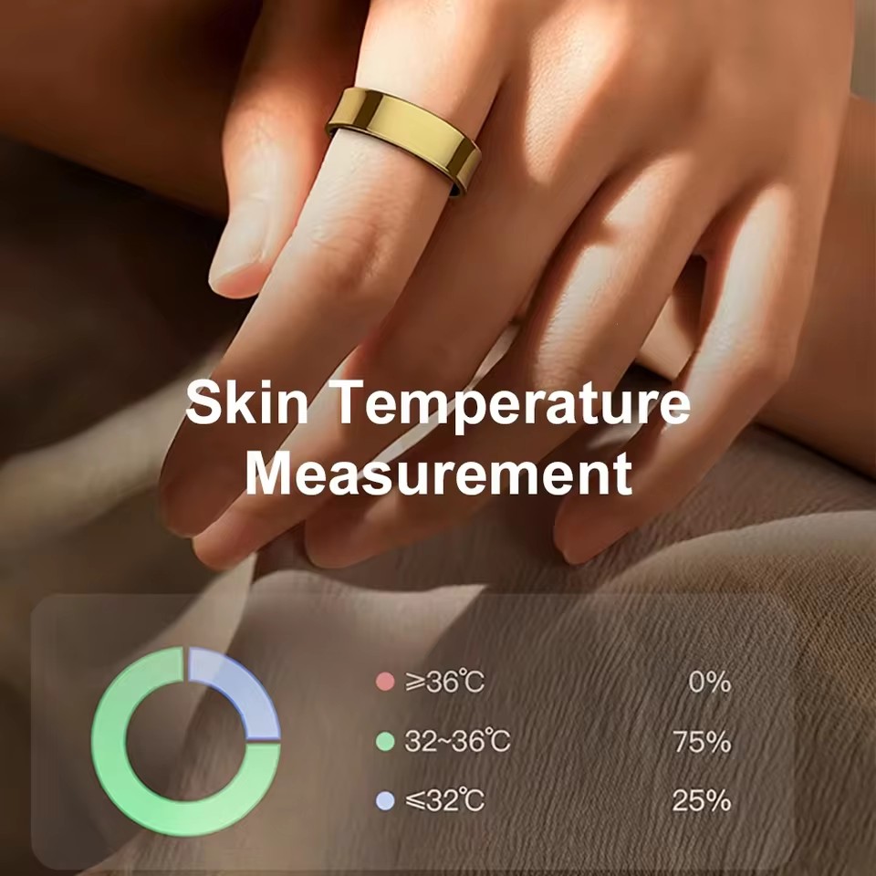R09 Smart Ring Men Women with  - огляд і ціна Temperature Ring Skin