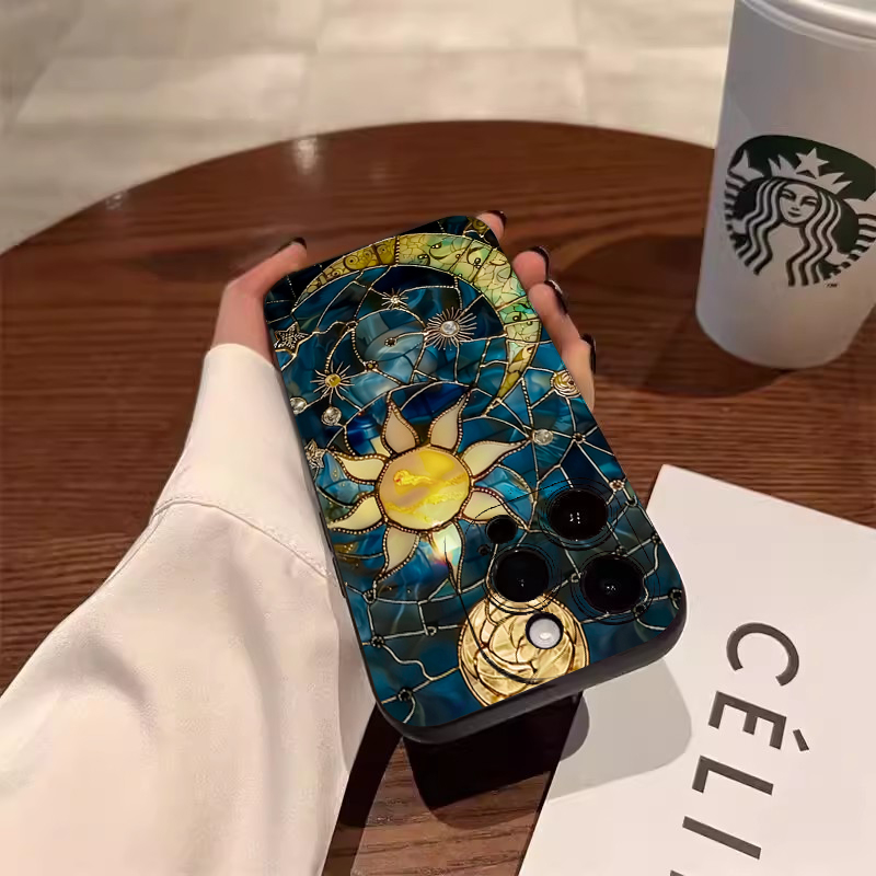 Aesthetic Sun Moon Print Phone - огляд і ціна Samsung Galaxy A55