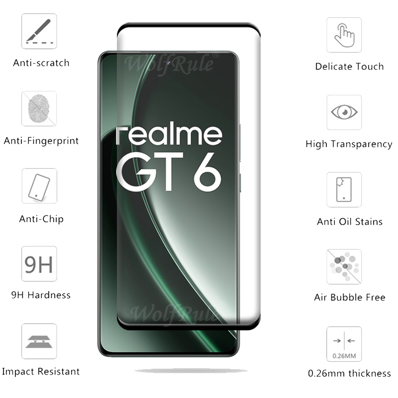 6-in-1 For Realme GT 6 Glass O - огляд і ціна Realme Gt 6