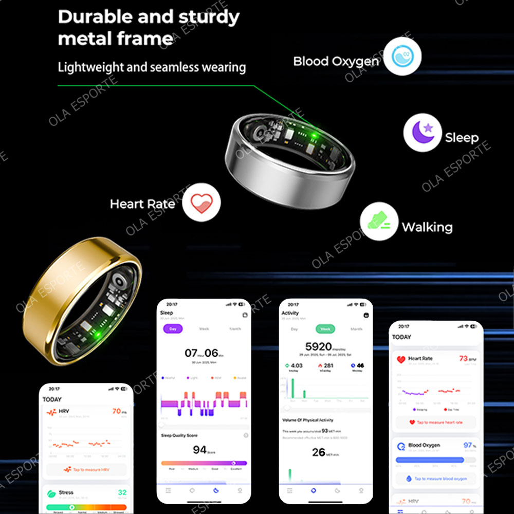 R09 Smart Ring Men Women with  - огляд і ціна Temperature Ring Skin