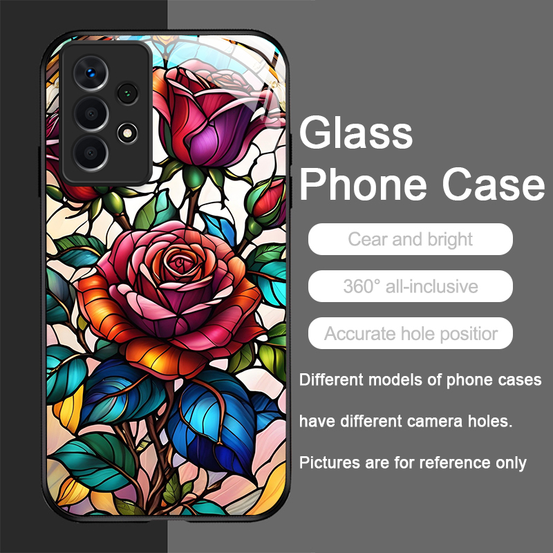 Art Colorful Glass Style Rose  - огляд і ціна Samsung Galaxy A55