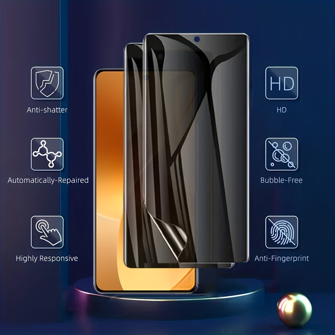 3Pcs Privacy Hydrogel Film For - огляд і ціна Oppo Reno 12