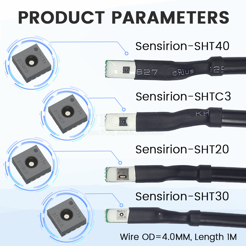 SHT40 SHT30 SHT20 SHTC3 Temper - огляд і ціна Muscle Sensor Emg