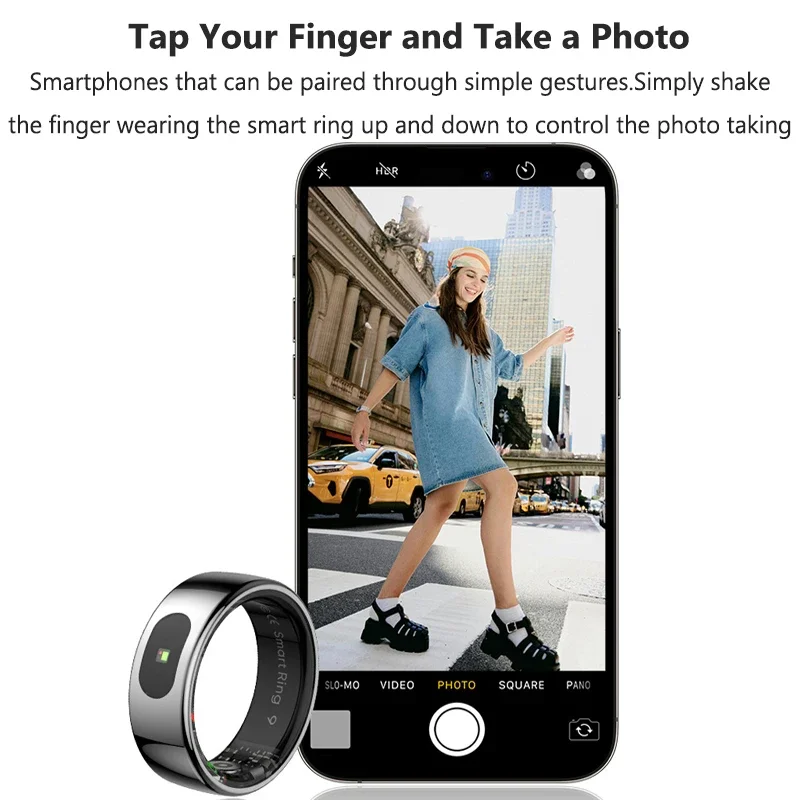 R08 Smart Ring Men Women Charg - огляд і ціна Temperature Ring Skin
