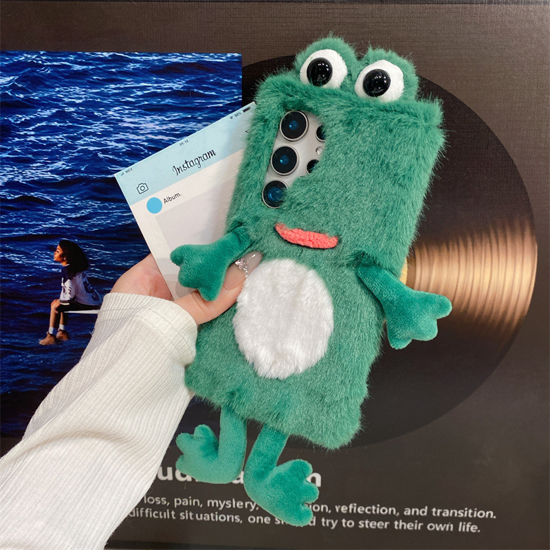 Plush Frog Phone Case, Cute Gr - огляд і ціна Samsung Galaxy S24