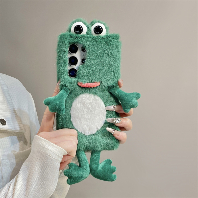 Plush Frog Phone Case, Cute Gr - огляд і ціна Samsung Galaxy S24