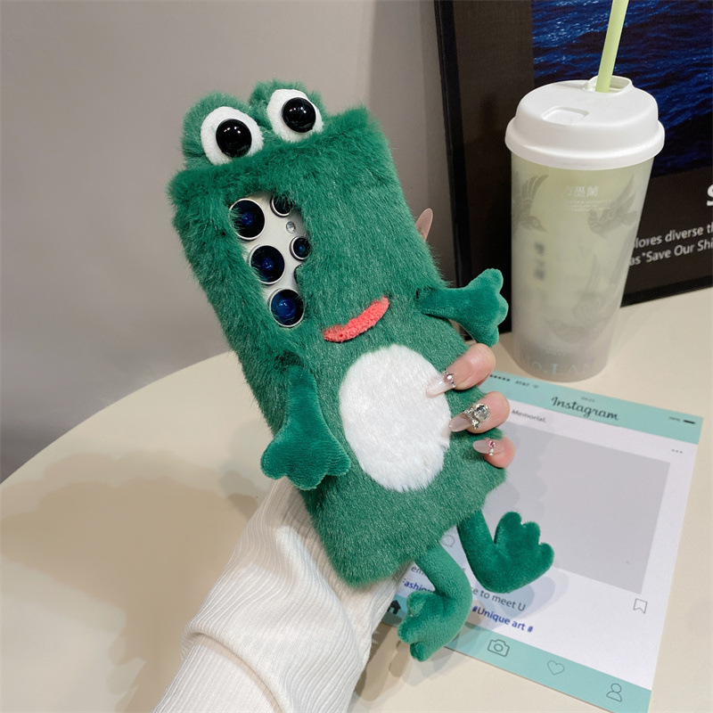 Plush Frog Phone Case, Cute Gr - огляд і ціна Samsung Galaxy S24